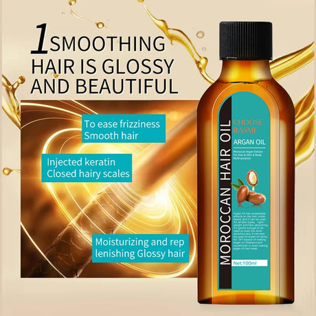 Quick Repair Hair Care Essential Oil, Silky Moisturizing Oil, Nourishing And Long-Lasting Moisturizing To Improve Dryness