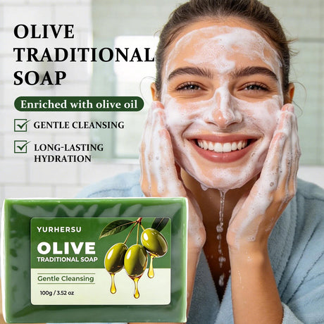 Handmade Olive Oil Soap Nourishing Moisturizing Soap Bar For Face Body Hair