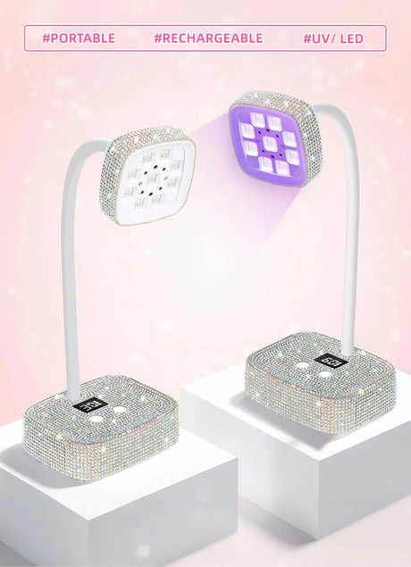 Professional Nail Lamp 9 LEDS UV Nail Dryer Auto Sensing Touch Control Fast Drying Nail Light 360 Bendable Nail Lamp