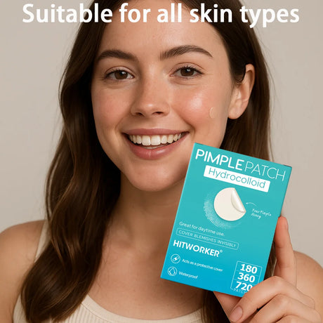 720 Patches / Pack Transparent Hydrocolloid Acne Pimple Patch For Covering Zits and Blemishes Invisibly Spot Sticker