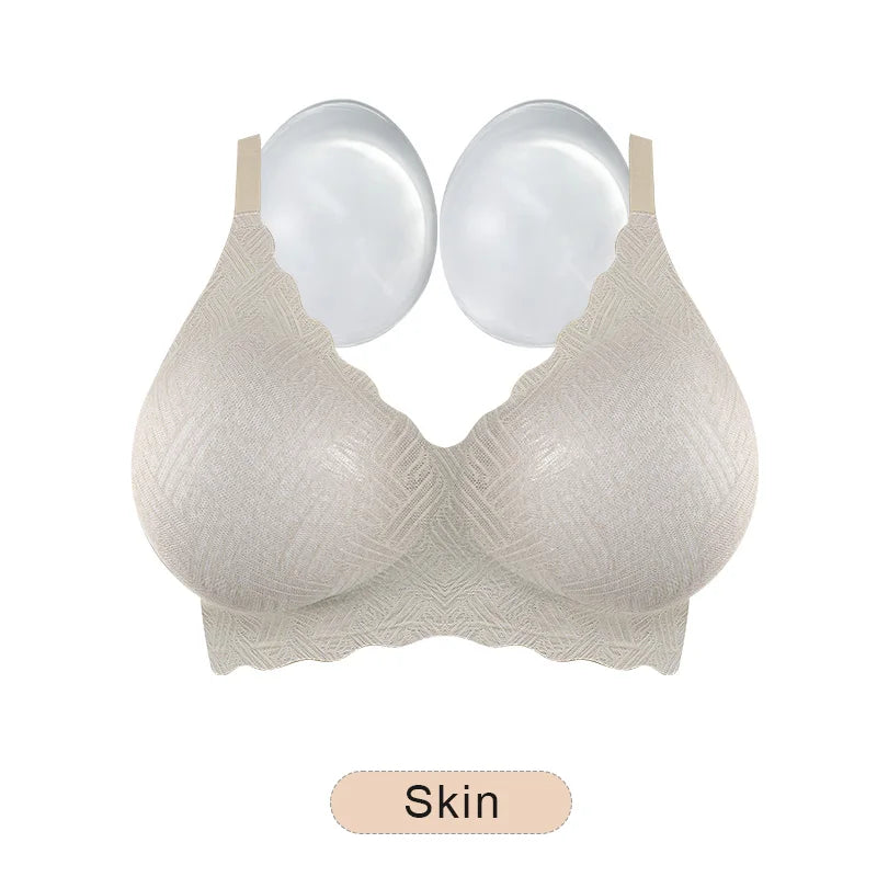 LERVANLA Artificial Silicone Breasts Forms Pads Fake Boobs Chest Women's Silicone Underwear Eexy Breast Padded Bra Becomes Big