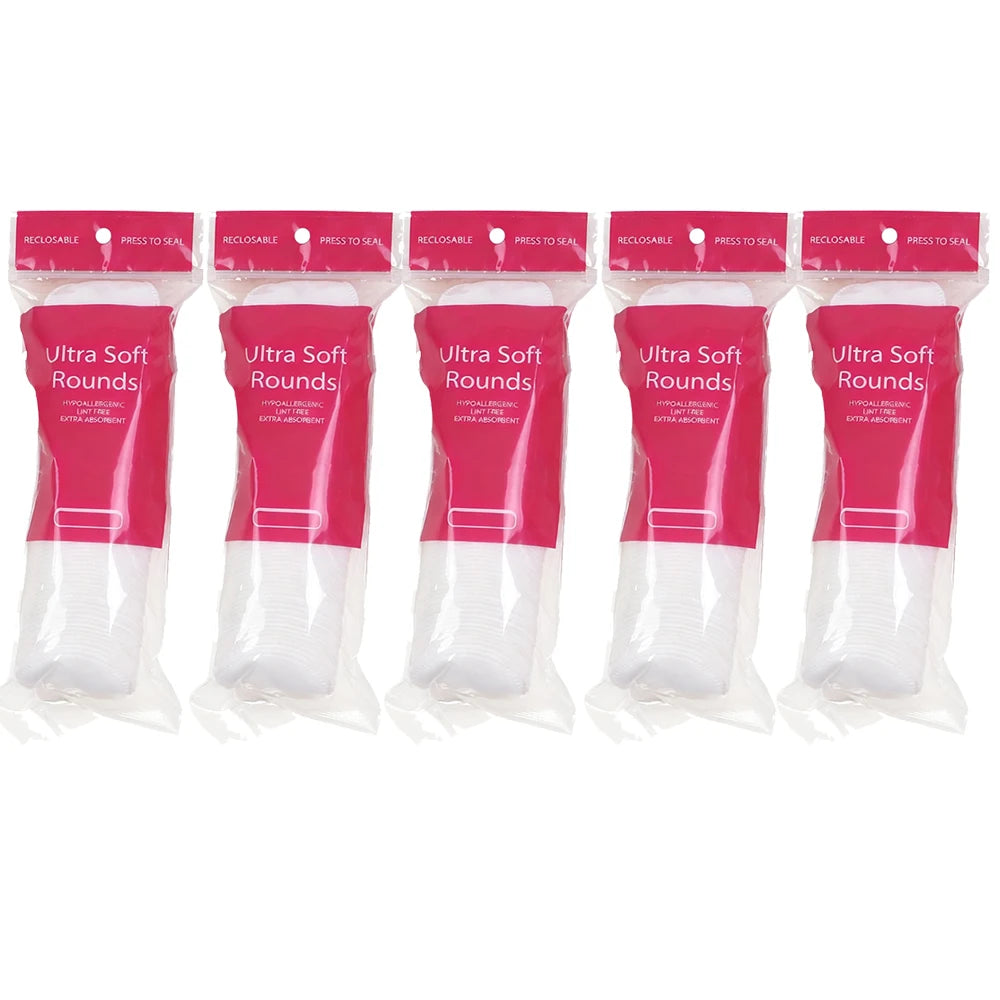 100/200/300/500Pcs/Pack Cotton Rounds Cosmetic Cotton Pads Round Ultra Soft for Makeup Removal Skin Care Facial Cleaning