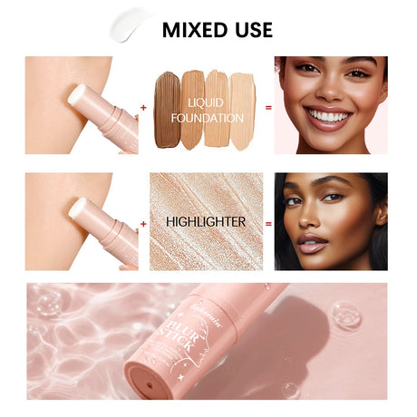 Blur Stick Invisible Pore Primer Waterproof Face Primer Makeup Base Oil-control Matte Smooth Fine Lines Isolation Barrier Primer