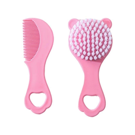 Baby Hair Brush & Comb Set Children Hair Brush Soft Nylon Bristle Cradle Caps Hair Brush for Toddler Infant Massage