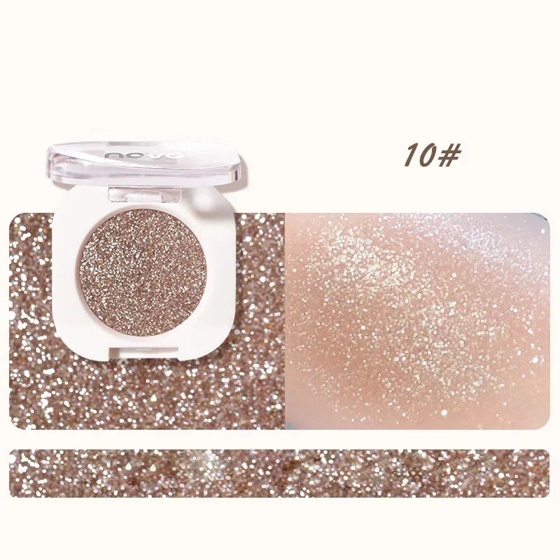 Monochrome Glitter Eyeshadow Pearlescent Highlighter Powder Makeup Diamond Eye Shadow Palette Bright Shiny Eye Makeup Cosmetics