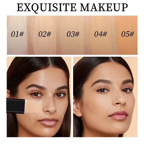 O'cheal Two In One Concealer Foundation Stick Facial Matte Waterproof Bronzer Contouring Face Coverage Moisturizing Makeup Cream