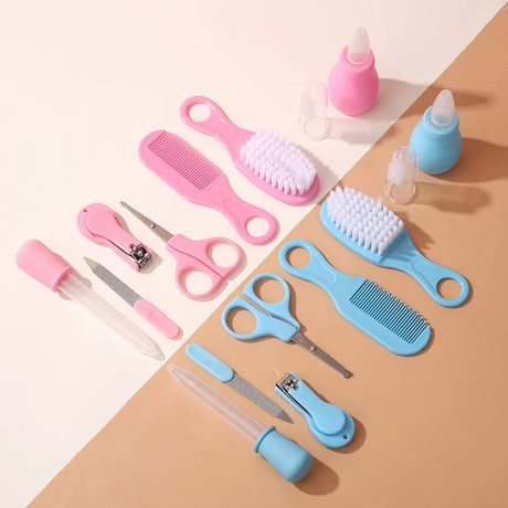 4/8/13pcs Newborn Daily Nail Care Kit Nail Clipper Tool Health Kit Thermometer Comb Care Kit
