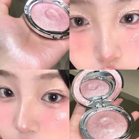 Diamond Highlighter Powder Palette Waterproof High Gloss Glitter Body Highlight Eyeshadow Face Contour Illuminator Makeup