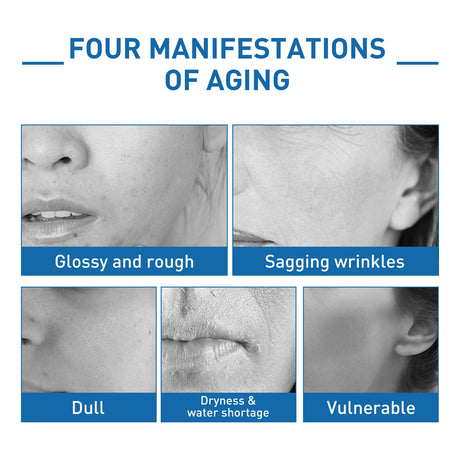 Facial Hydrating Serum Blue Copper Peptide Solution Deep Nourish Lock Water Shrink Pores Brighten Skin Rejuvenation Face Essence