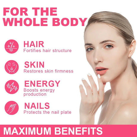 Multi Collagen Complex Capsules - with Hyaluronic Acid, Biotin - Protect Bones and Joints,Promotes Skin Health