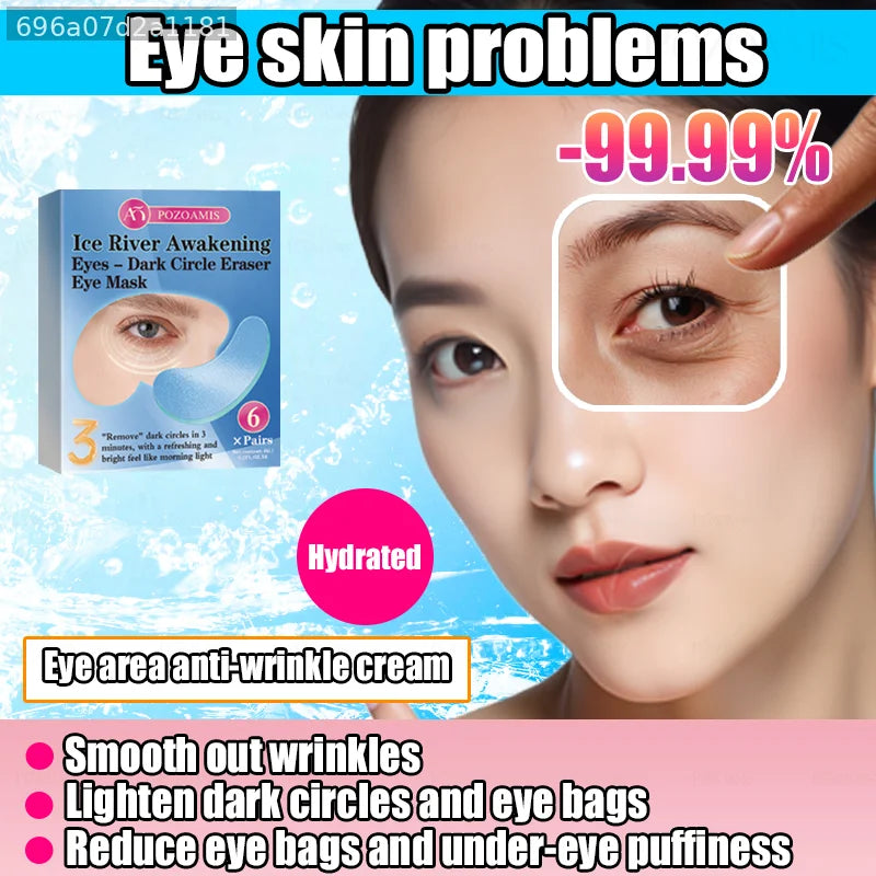 12 pcs Eye mask, eye facial mask, designed to moisturize and care the skin around the eyes, powerfully moisturize, deeply moist