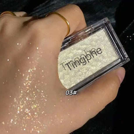 Diamond Highlighter Powder Palette Waterproof High Gloss Glitter Body Highlight Eyeshadow Face Contour Illuminator Makeup