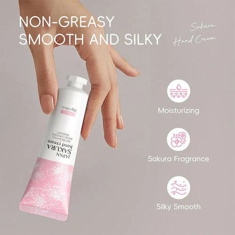 LAIKOU Sakura Hand Cream Deep Moisturizing & Restoring Hand Lotion for Dry Skin,Non-Greasy, Fast Absorbing Hand Care Cream