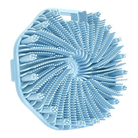 Bath Soft Silicone Back Brush Bath Shower Sponge Scrubbing Brush with Handle Exfoliating Scrub Skin Massager Exfoliating Brushes