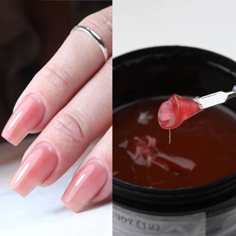 MSHARE 250g Clear Acrylic Gel Hard Gel For Nail Extension Pink Nude White Acrygel Hema TPO Free Builder Nail Gel French Nail Art