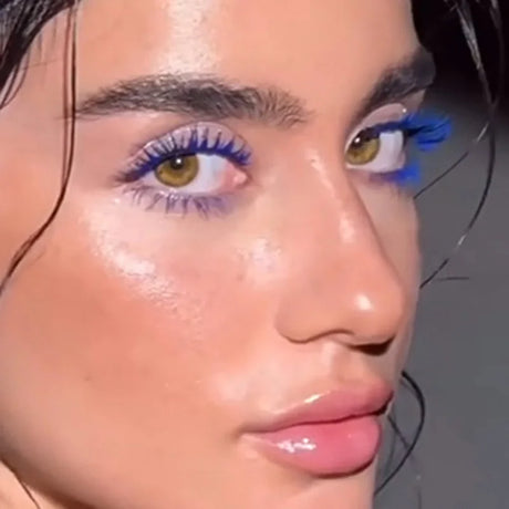 MLSMILE Shiny Pearlescent Colorful Mascara Waterproof Sweat Proof Quick Dry Lasting Matte Blue Mascara Glitter Gold Eyelashes