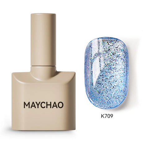 MAYCHAO Gel Nail Polish 12ML Full Coverage Base Top Coat Soak Off Gel Polish UV LED Gel Semi Permanent Varnishes Design Nail Art