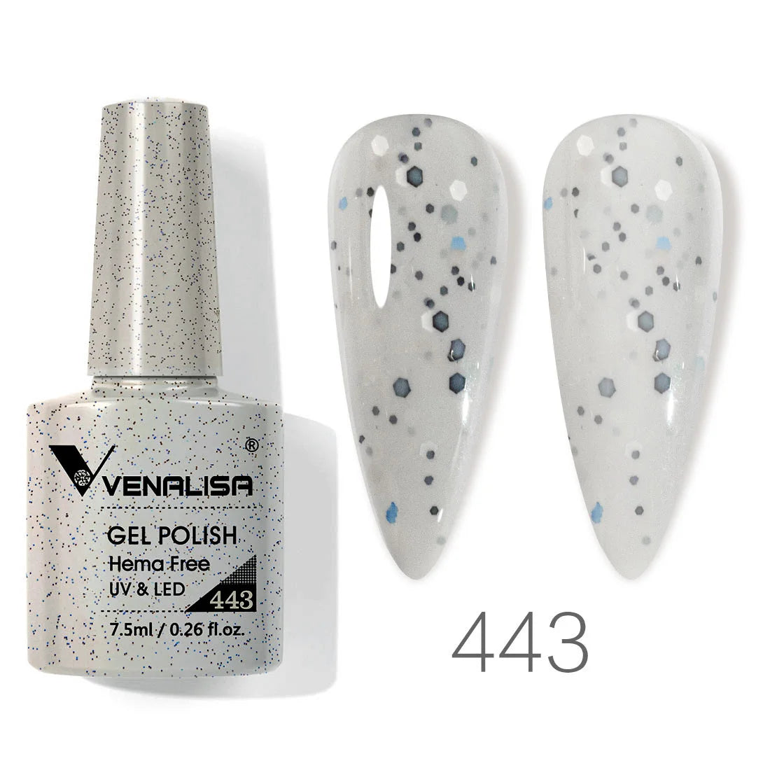 VIP5 Venalisa Nail Gel Polish Jelly Color HEMA/TPO FREE Nude Pink Semi Permanent Soak Off UVLED Gel Polish Sparkle Gel Varnish