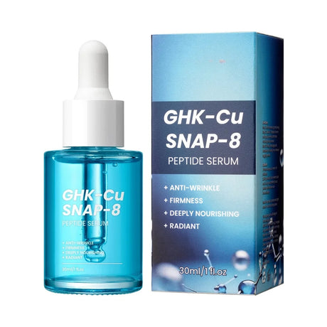 GHK-Cu Copper Peptides Facial Serum with SNAP-8 for Fine Lines, Wrinkles, Firming, Deep Hydration & Collagen,All Skin Types