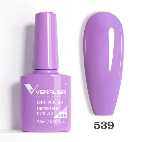 VIP5 Venalisa Nail Gel Polish Jelly Color HEMA/TPO FREE Nude Pink Semi Permanent Soak Off UVLED Gel Polish Sparkle Gel Varnish