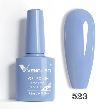VIP5 Venalisa Nail Gel Polish Jelly Color HEMA/TPO FREE Nude Pink Semi Permanent Soak Off UVLED Gel Polish Sparkle Gel Varnish