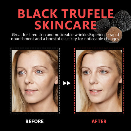 Black Truffle Mummy Face Mask Anti-Aging Charcoal Powder Deep Cleansing Removes Blackheads Soothes Care for All Skin Types