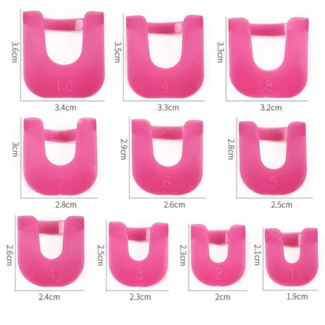 26pcs/set 10 Sizes G Curve Shape Varnish Shield Nail Protector Finger Cover Spill-Proof French Stickers Manicure Nail Art Tools