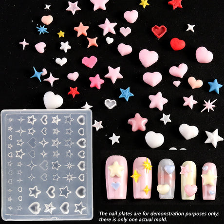 Lace Bowknot Nail Art Mold, French Manicure Silicone Stencil for DIY Nail Decoration, Nail Design Tool, Nail Printing Template