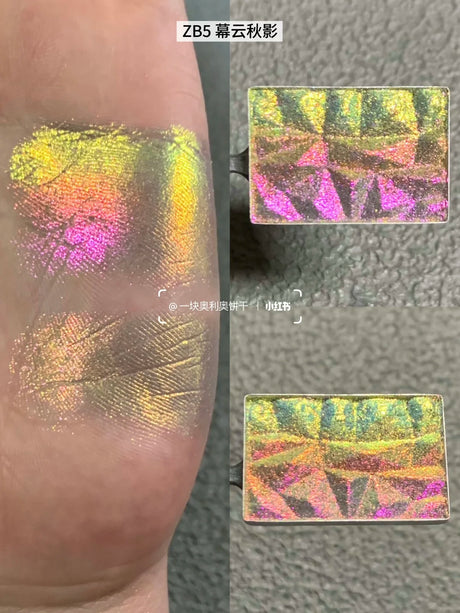 Coldnwild Monochrome Gradual Eye Shadow Chameleon Glitter Blue Purple High Concentration Optical Matching Eyemakeup