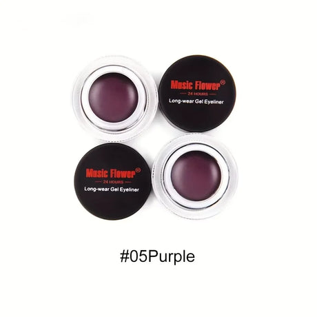 Rich Color Rendering Eyeliner Cream,Smudge Proof Waterproof Easy