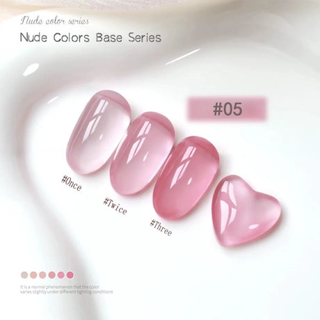 MIANEL 10ML Pure Desire Blush Jelly Gel Nail Polish 2026 New Ice Clear Nude Clear Nail Polish Pink Nails 1-9pcs