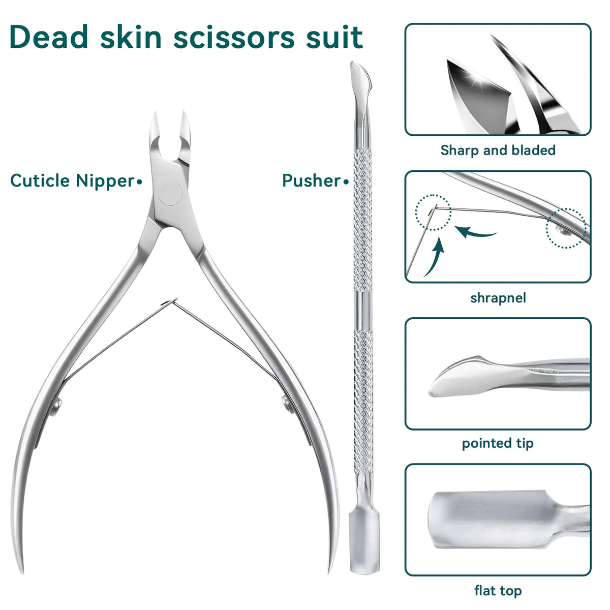 Professional Stainless Steel Cuticle Nail Nipper Clipper Nail Art Manicure Pedicure Care Trim Plier Cutter Beauty Scissors Tools