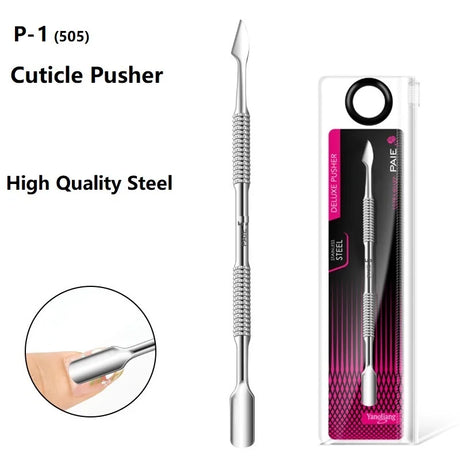 Quality Steel Hook Type Cuticle Pusher Nail Polish Remover Nail Gel Scraper Pedicure Pusher Manicure Podiatry Nail Art Tool