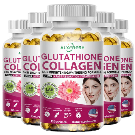 Hydrolyzed Collagen Glutathione Biotin MSM Vitamins Capsule Nutritional Supplement for Antioxidant Skin aging Hair Nail Health