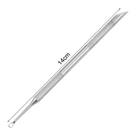 Nail Circle Beveled Head Stainless Steel Cuticle Pusher Nail Art Sanding Tablet Manicure Sticks Tool for Salon Nails Accessories