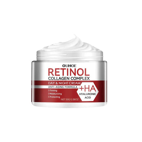 Retinol Face and Neck Cream with Hyaluronic Acid Collagen Moisturizer for Fine Lines Firming Skin Care Day & Night Cream