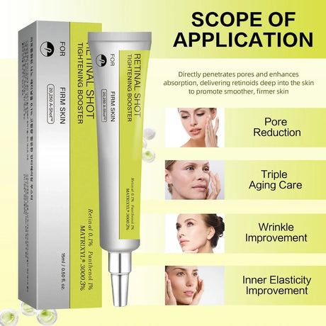 Retinol VC Face Cream Eye Serum Firming Lifting Hydrating Smooth Dark Circles Boost Skin Elasticity Natural Glow Moisturizer