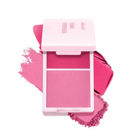 2Color Blush Cream and Brush Powder Long-lasting Wearing High Pigment Natural Matte Blush For Girl Blush Cosmtics