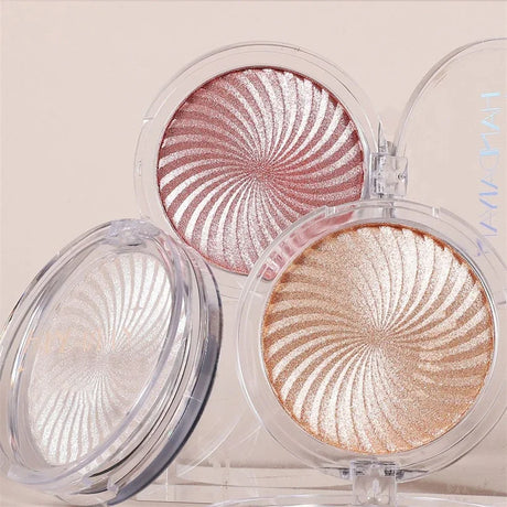 Diamond Highlighter Pearly Powder Palette Glitter Fine Shimmer High Gloss 3D Natural Face Contour Waterproof Long Lasting Makeup