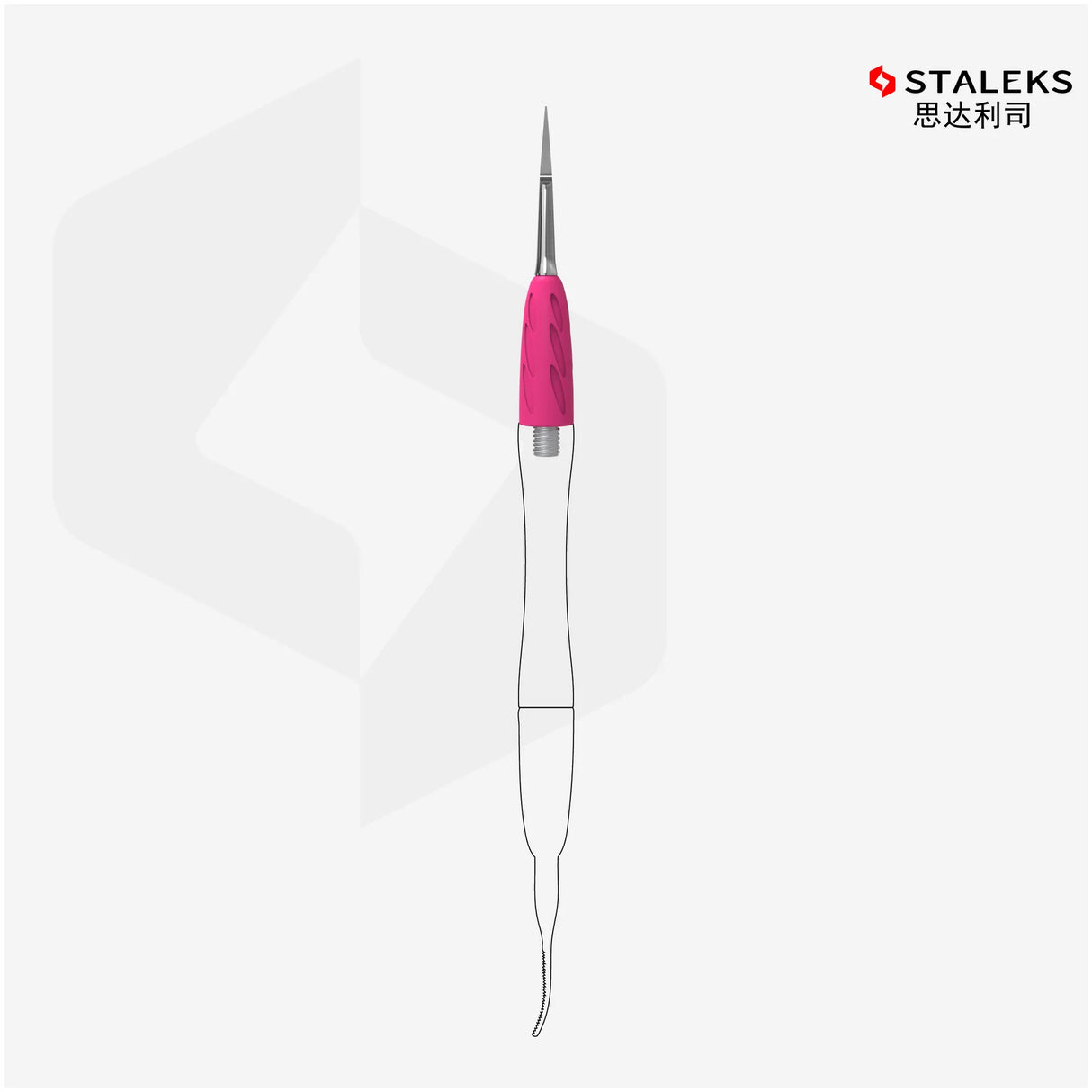 STALEKS Nail And Foot Exfoliating Manicure Art Tool Detachable And Freely Matched With Nail Polish Pushers/Nail Files