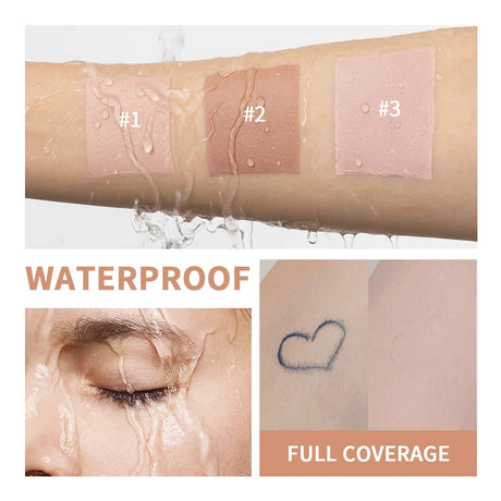 Eye Concealer Corrector Moisturizing Natural Foundation with Brush Cover Dark Circles Skin Neutralizing Under Eye Makeup