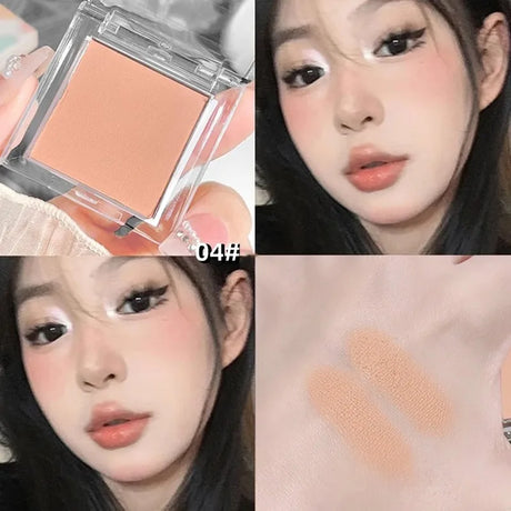 Matte Highlighter Powder Eyeshadow Palette White Long Lasting Natural 3D Brightening Eye Makeup Palette Brighten Face High Gloss