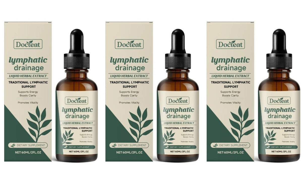 Docteat Lymphatic Drainage Liquid Herbal Extract with Boosts Clarity Supports Energy and Promotes Vitality Easy To Use 60 ML