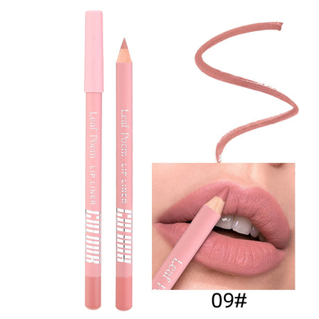 8 Colors Waterproof Lip Liner Pencil Long Lasting Sexy Dark Red Pink Matte Lipstick Pencil Natural Lipliner Pen Red Contour Tint