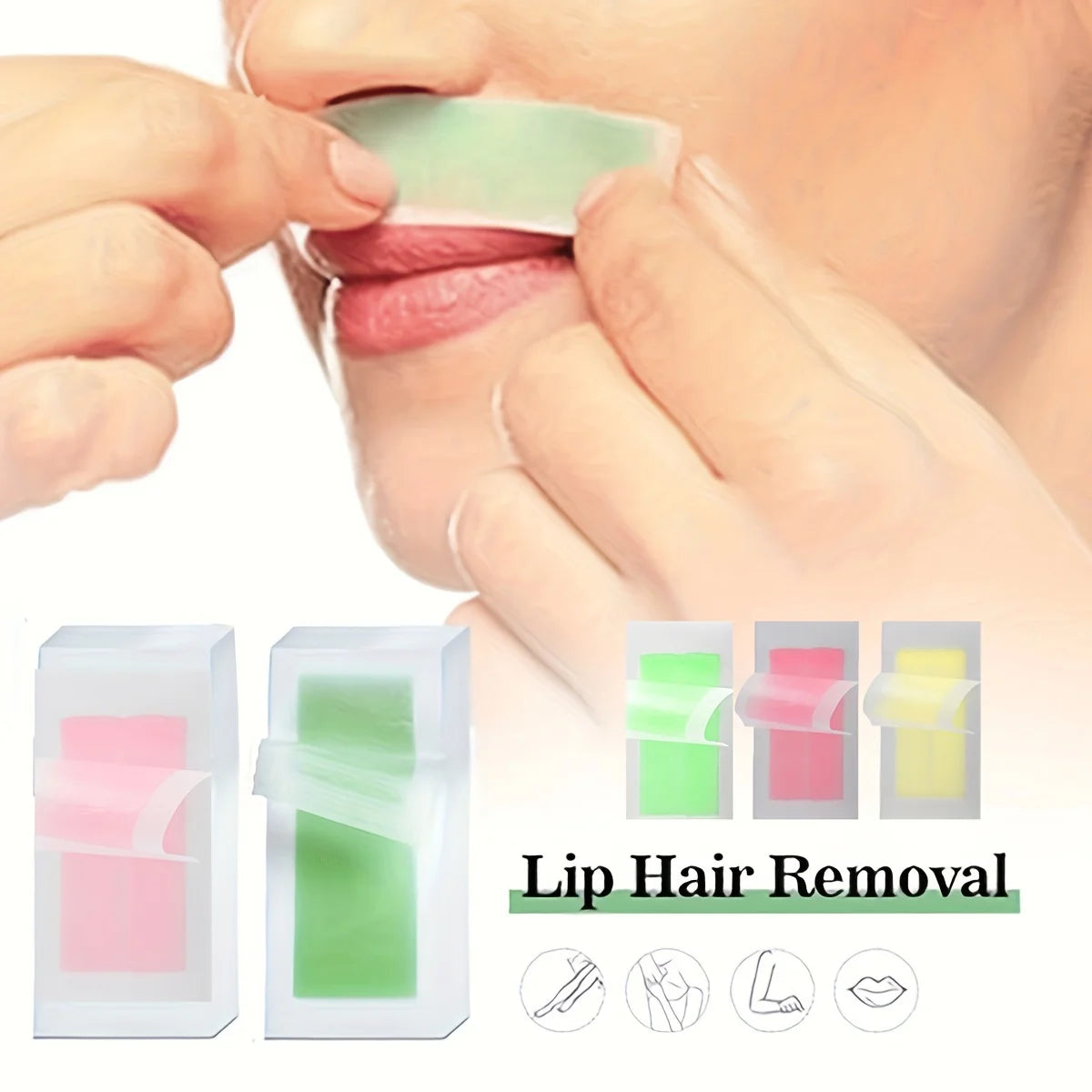 10/20/30/50 Pcs Depilatory Wax Strips For Hair Removal Wax Paper Cold Wax Strips Paper For Face Neck Arm Leg Body Beauty Tools