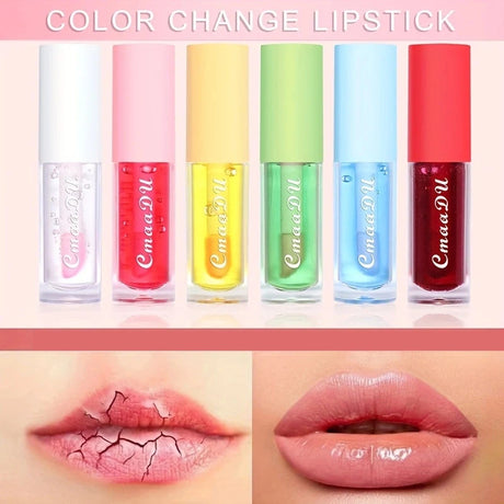 CmaaDu 1 Pcs Moisturizing Hydrating Lip Gloss Lipstick Cherry Flavor Fruit Anti-cracking Long-lasting Waterproof Lip Glaze Red