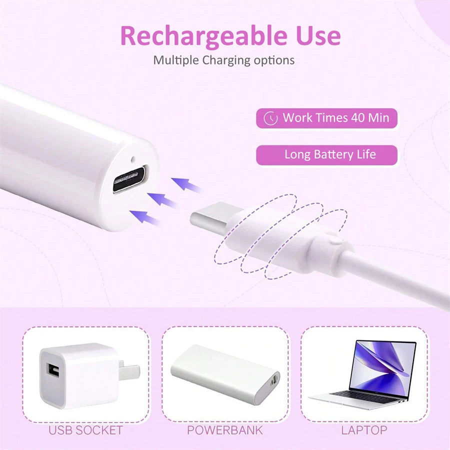 Sun Uv Led Nail Lamp Rechargeable Professional Mini Nail Dryer Uv Light Flash Cure Gel Nail Lamp Cordless For Nails Art/Uv Resin