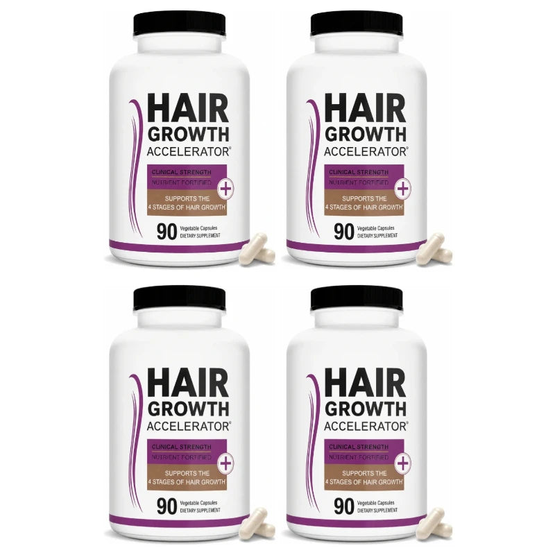 Lustriva Hair Growth Vitamins with Biotin, Marine Collagen, Saw Palmetto, Ashwagandha, Horsetail & Zinc – Thicker Hair, 90 Caps
