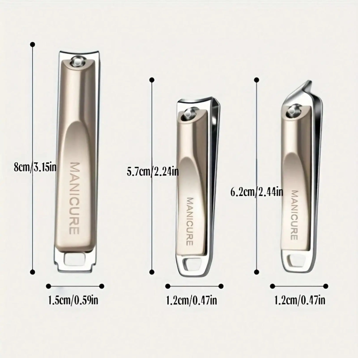 Precision Nail Clippers 5-Piece Set, Double-Edged Sharp And Durable, Complete Set With Ear Pick, Carefully Selected Steel Precision Grinding, Stainless Steel Nail Clipper Set Anti-Splash Rotating Package Five-Piece Pliers Ful
