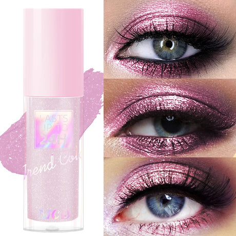 1PC Metallic Waterproof Liquid Eyeshadow-High Shine Long-Lasting & Smudge-Proof Korean Makeup Set Glitter Eye Shadow Cosmetics